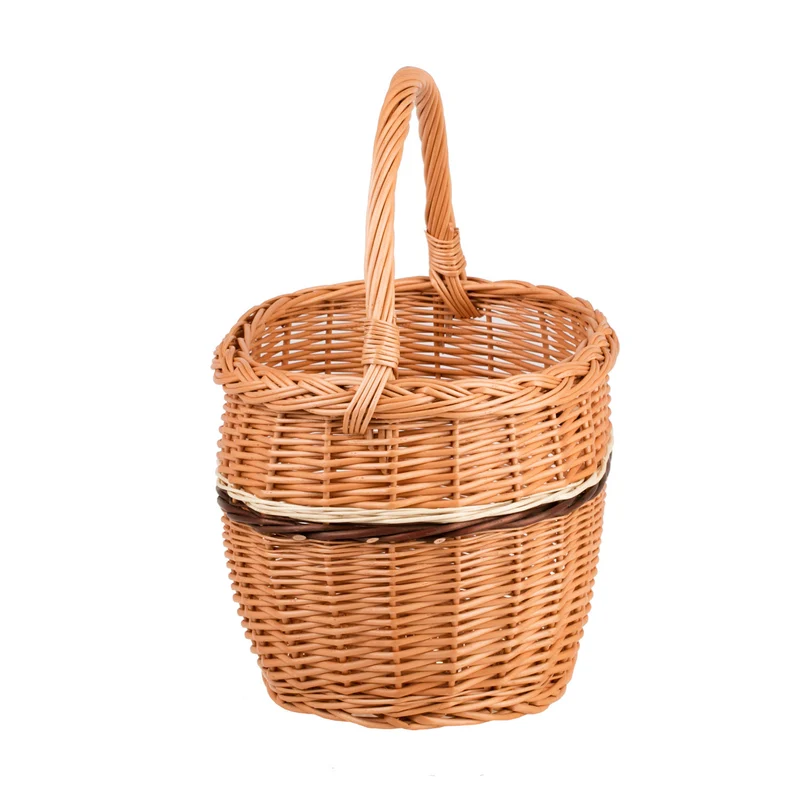 Walissa wicker shopping basket for groceries, mushroom and picnic basket, decorative gift basket TheWickerStories