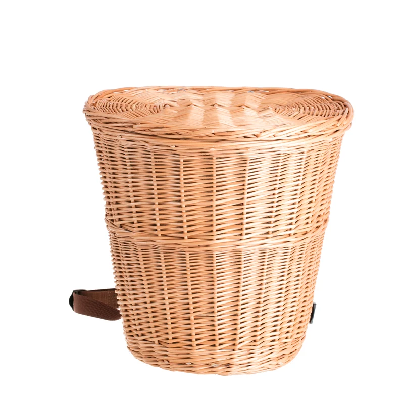 Sirellius wicker harvest backpack, gathering basket to wear on the back with jute trim TheWickerStories