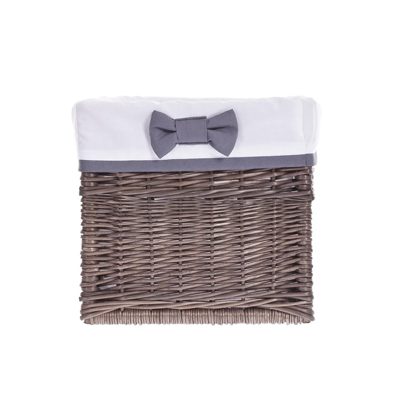 Nova wicker storage organizer with white removable liner, set of 3 pcs. TheWickerStories