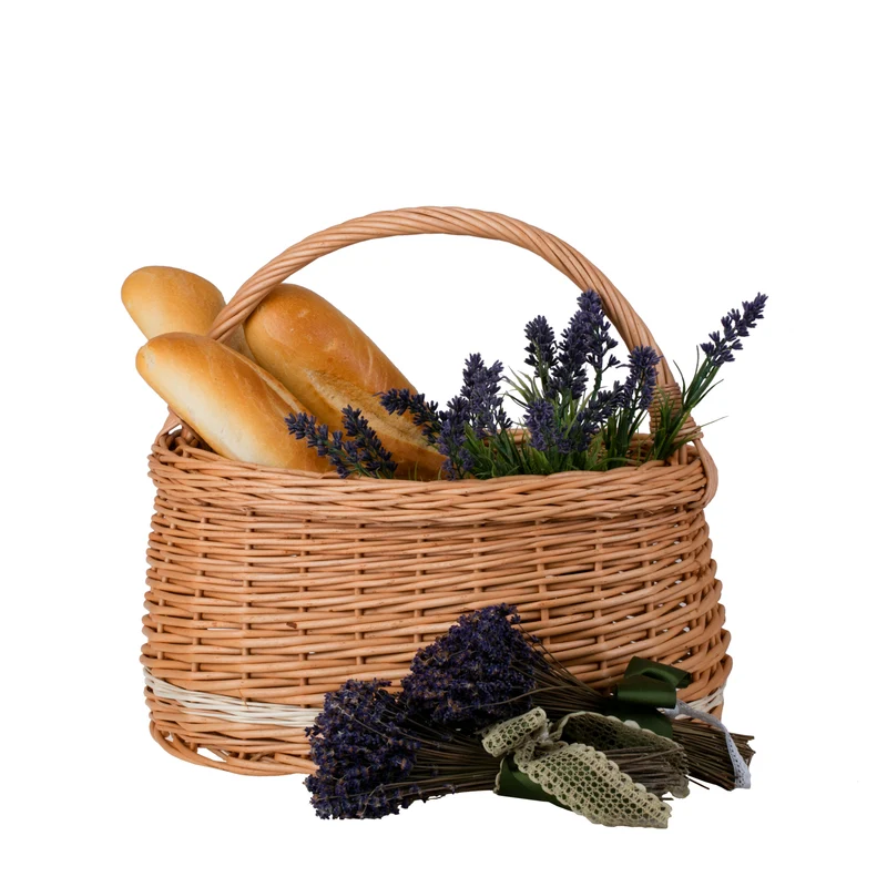 Wiborada shopping basket with a wicker handle TheWickerStories