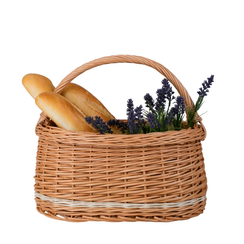 Wiborada shopping basket with a wicker handle TheWickerStories