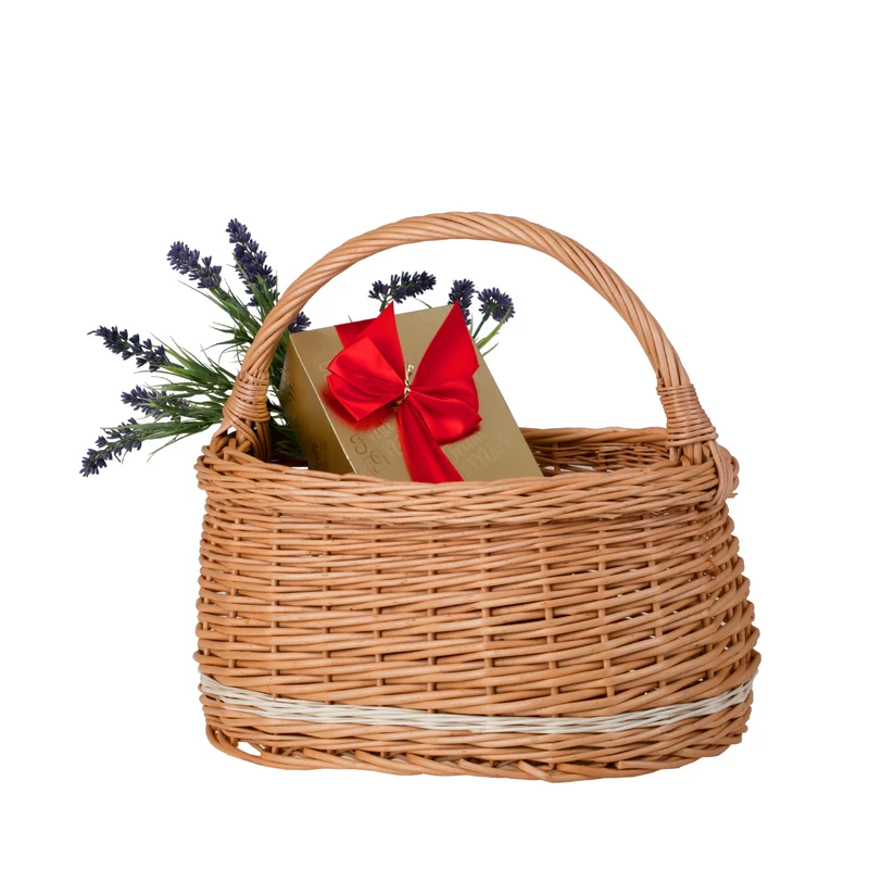 Wiborada shopping basket with a wicker handle TheWickerStories