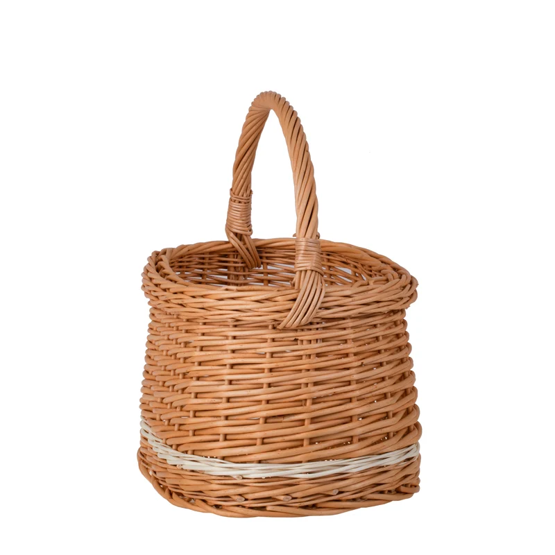 Wiborada shopping basket with a wicker handle TheWickerStories