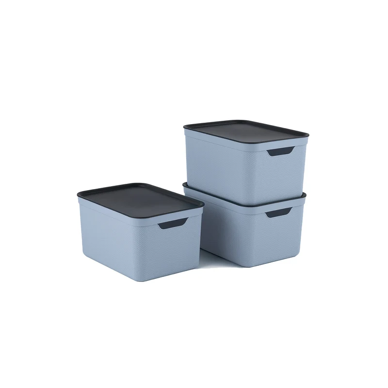 3er Set Dekobox mit Deckel DIN A4 JIVE