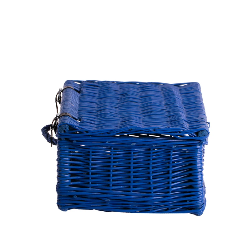 Viviana wicker suitcase with handle and clasp TheWickerStories