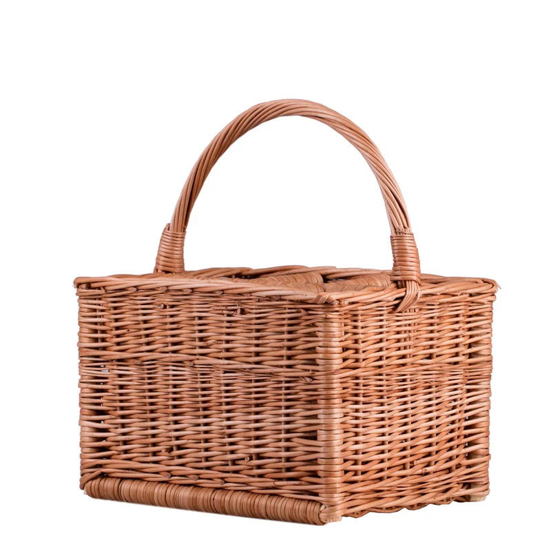 Gionella wicker basket, bottle crate, carrier with compartments and handle TheWickerStories