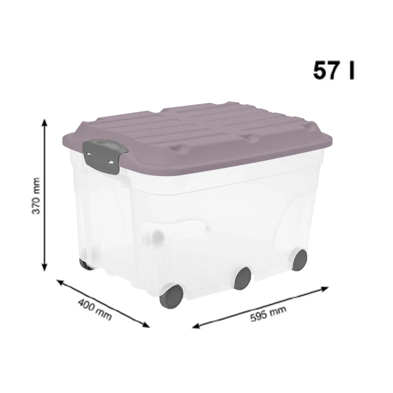 Rollbox mit Deckel 57 l ROLLER 6