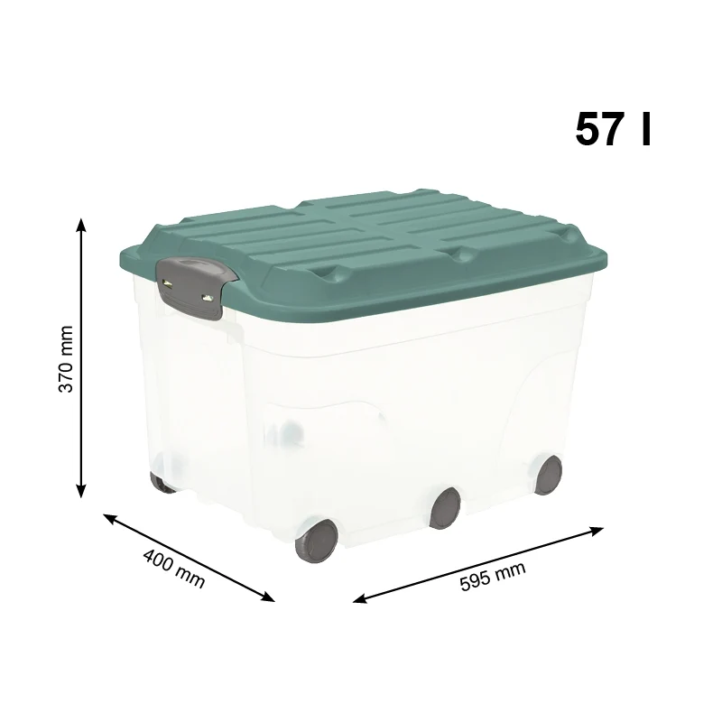 Rollbox mit Deckel 57 l ROLLER 6