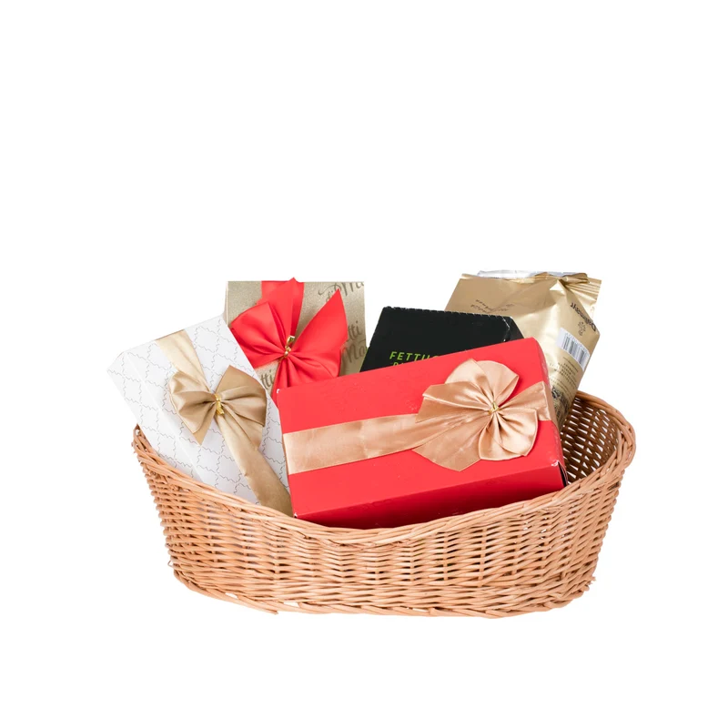 Taravia wicker gift basket, set of 2 pcs. TheWickerStories