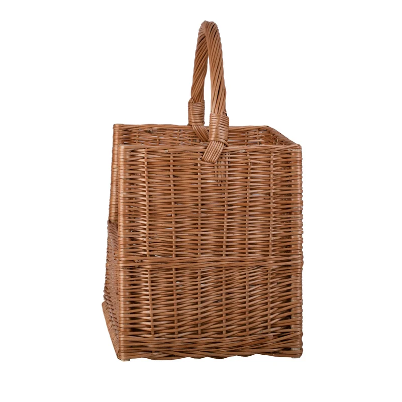 Barovia wicker baguette basket for bakery and store with handle TheWickerStories