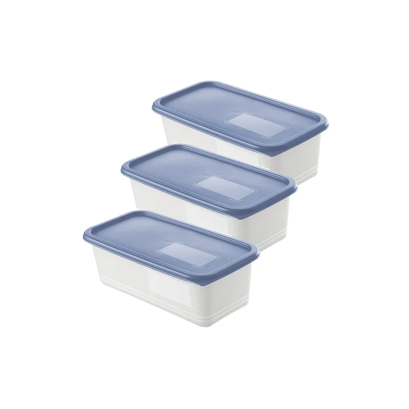 3er Set Gefrierdosen 1,2 l DOMINO