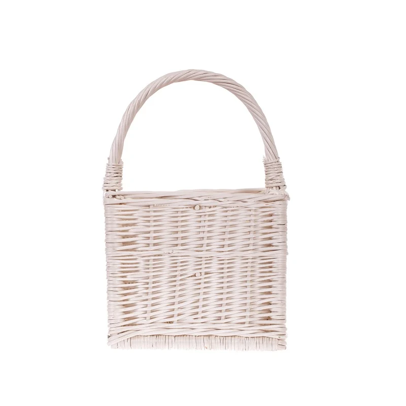 Gaudios wicker basket, bottle crate, carrier with compartments and handle TheWickerStories