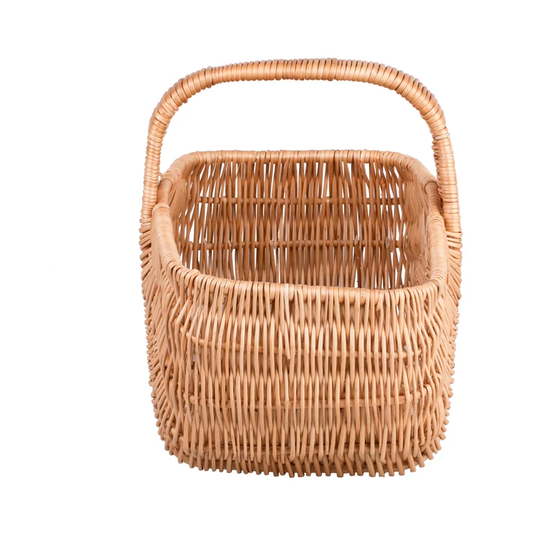 Werawia wicker shopping basket with handle TheWickerStories