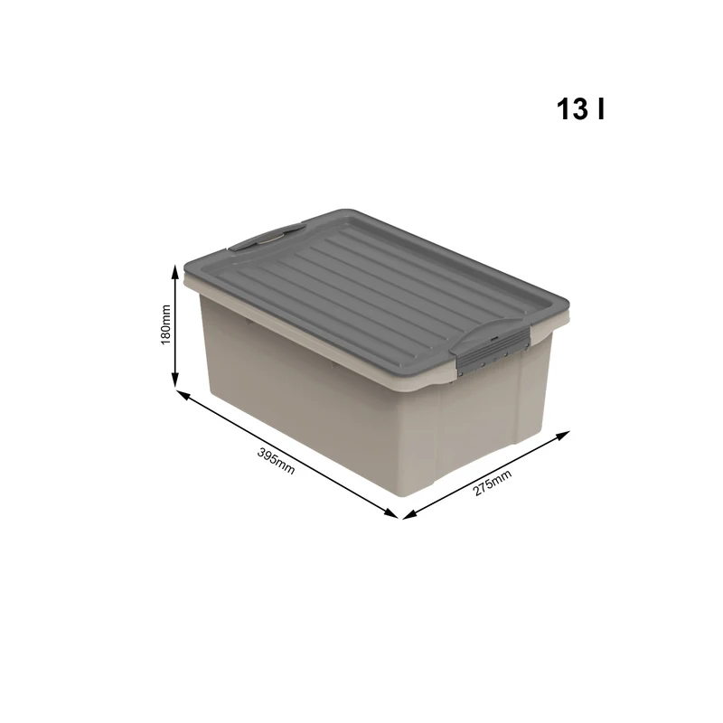 3er Set Stapelbox 13 l COMPACT