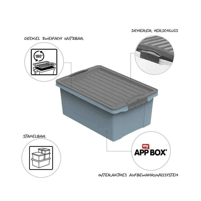 2er Set Stapelboxen COMPACT