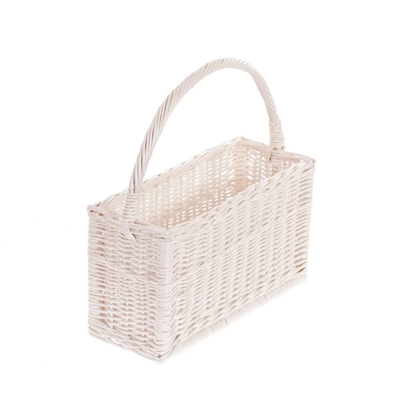 Gavis wicker magazine basket with handle TheWickerStories