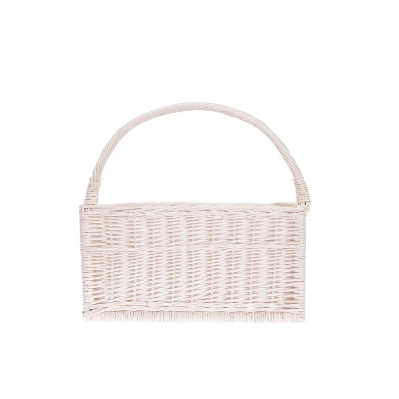 Gavis wicker magazine basket with handle TheWickerStories