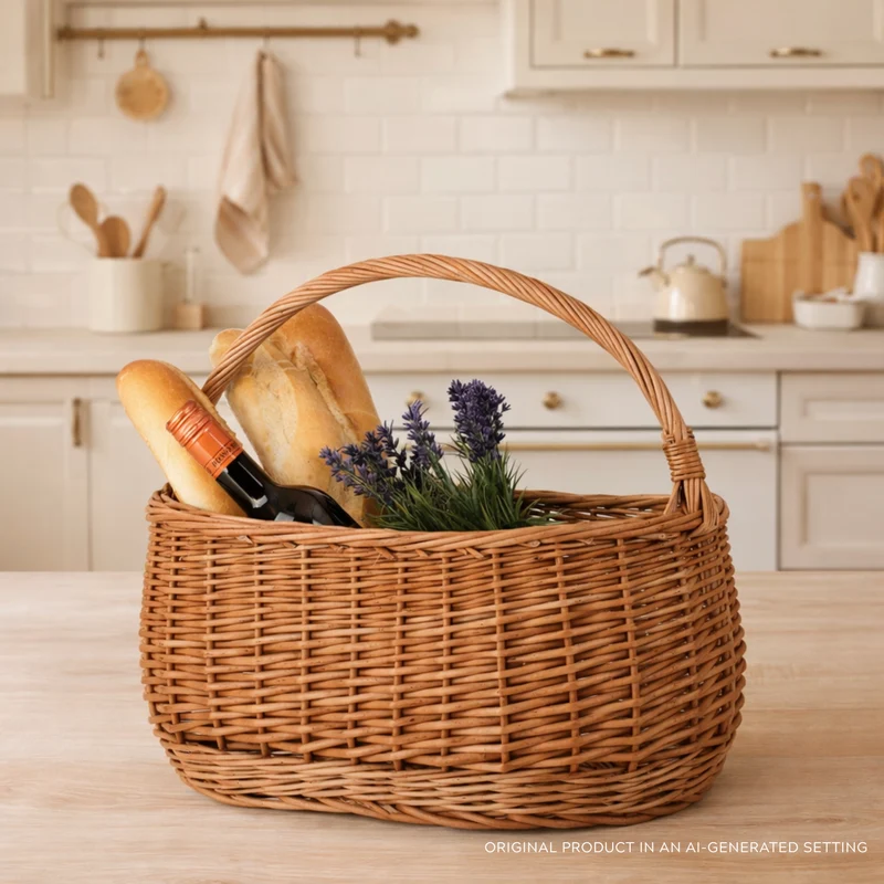 Wilerissa wicker shopping basket, mushroom and picnic basket, decorative gift basket TheWickerStories