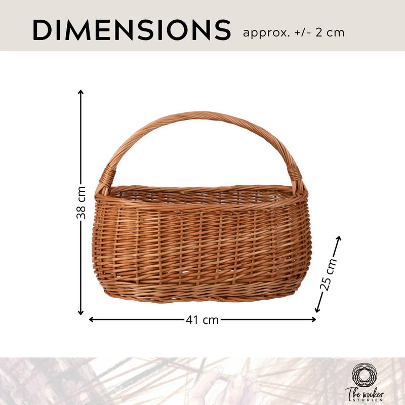 Wilerissa wicker shopping basket, mushroom and picnic basket, decorative gift basket TheWickerStories