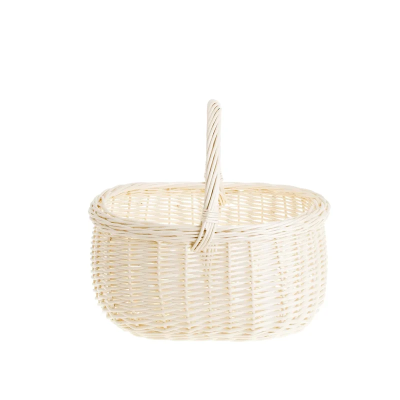 Waldissa wicker shopping basket, mushroom and picnic basket, decorative gift basket TheWickerStories