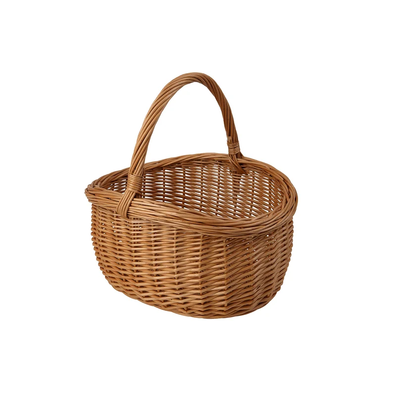 Waldissa wicker shopping basket, mushroom and picnic basket, decorative gift basket TheWickerStories