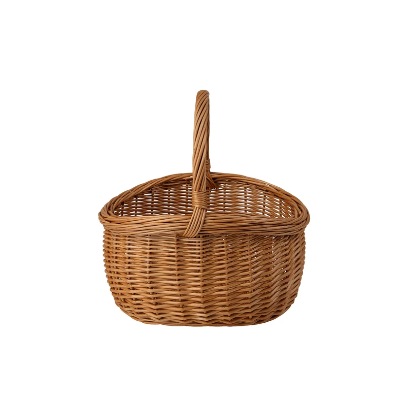 Waldissa wicker shopping basket, mushroom and picnic basket, decorative gift basket TheWickerStories