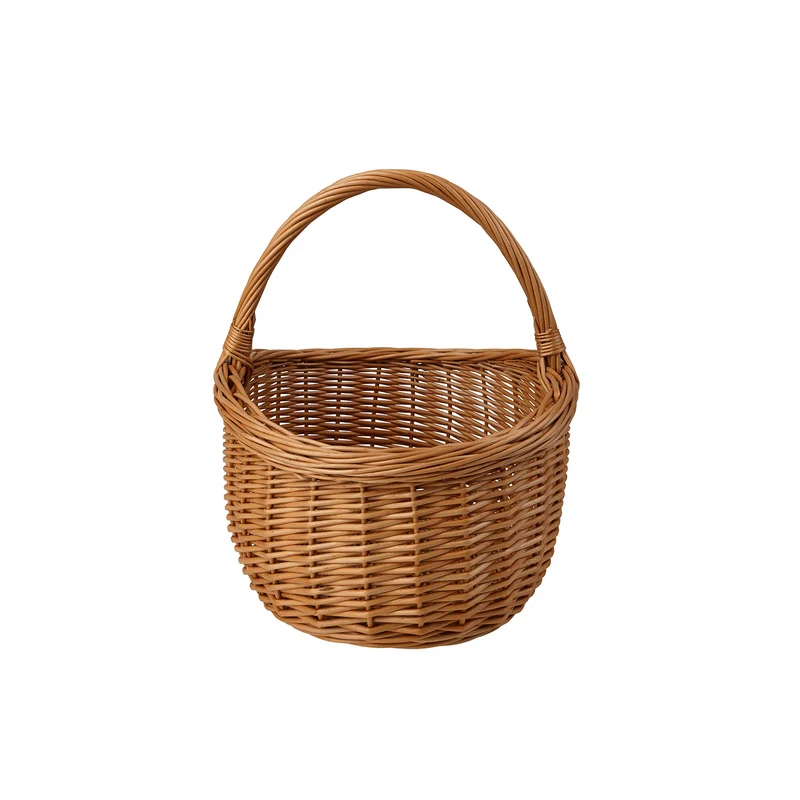 Waldissa wicker shopping basket, mushroom and picnic basket, decorative gift basket TheWickerStories