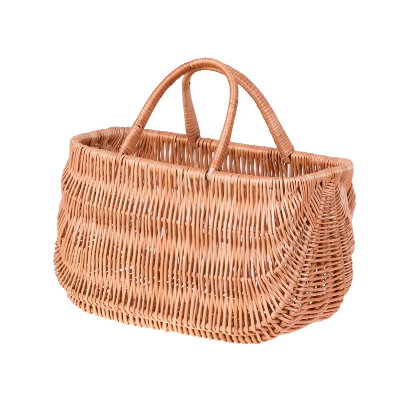 Werlissa wicker shopping basket with handles TheWickerStories