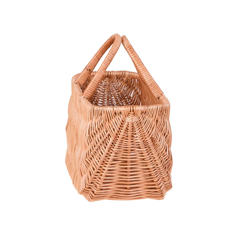 Werlissa wicker shopping basket with handles TheWickerStories