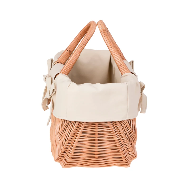 Werlissa wicker bag, women's handbag, picnic basket with handles and trim TheWickerStories