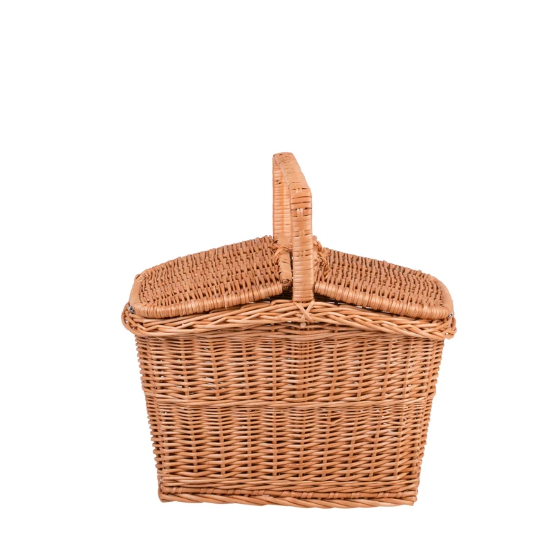 Kastulia wicker picnic basket, shopping basket with handle and lid TheWickerStories