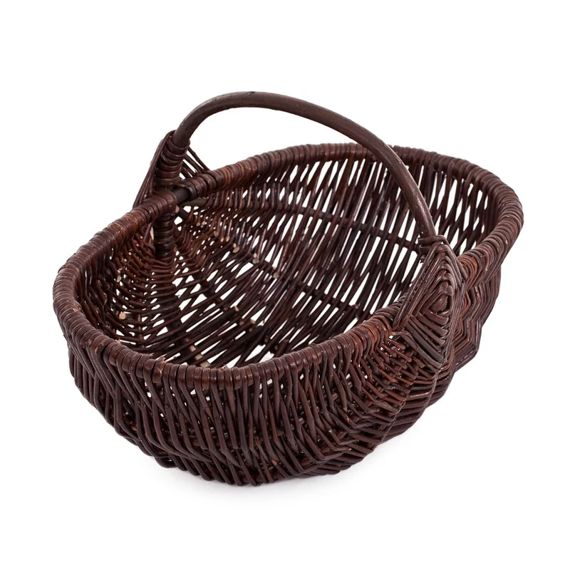 Victoria wicker garden basket with handle TheWickerStories