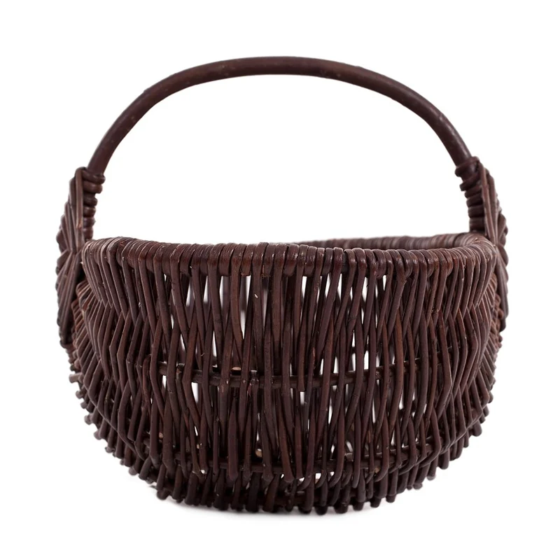 Victoria wicker garden basket with handle TheWickerStories