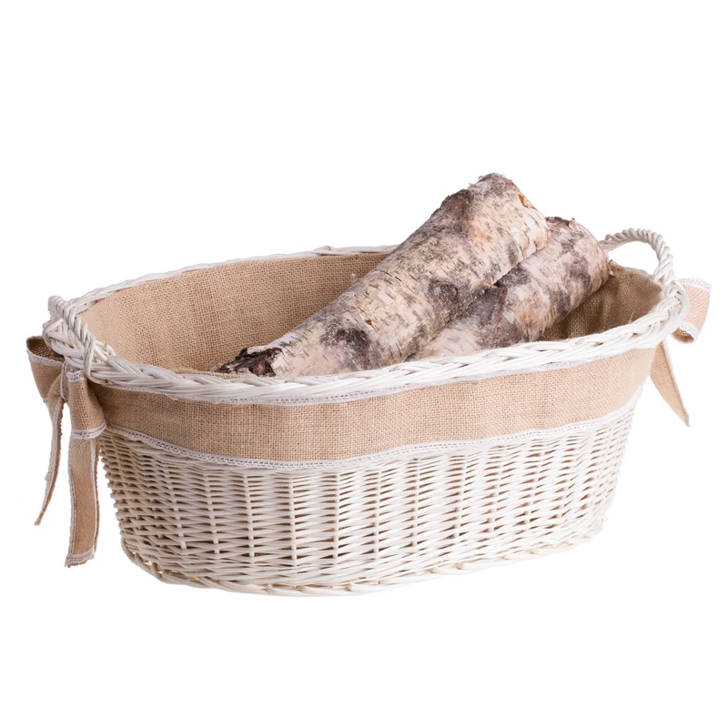Milvus wicker basket with jute trim and handles TheWickerStories