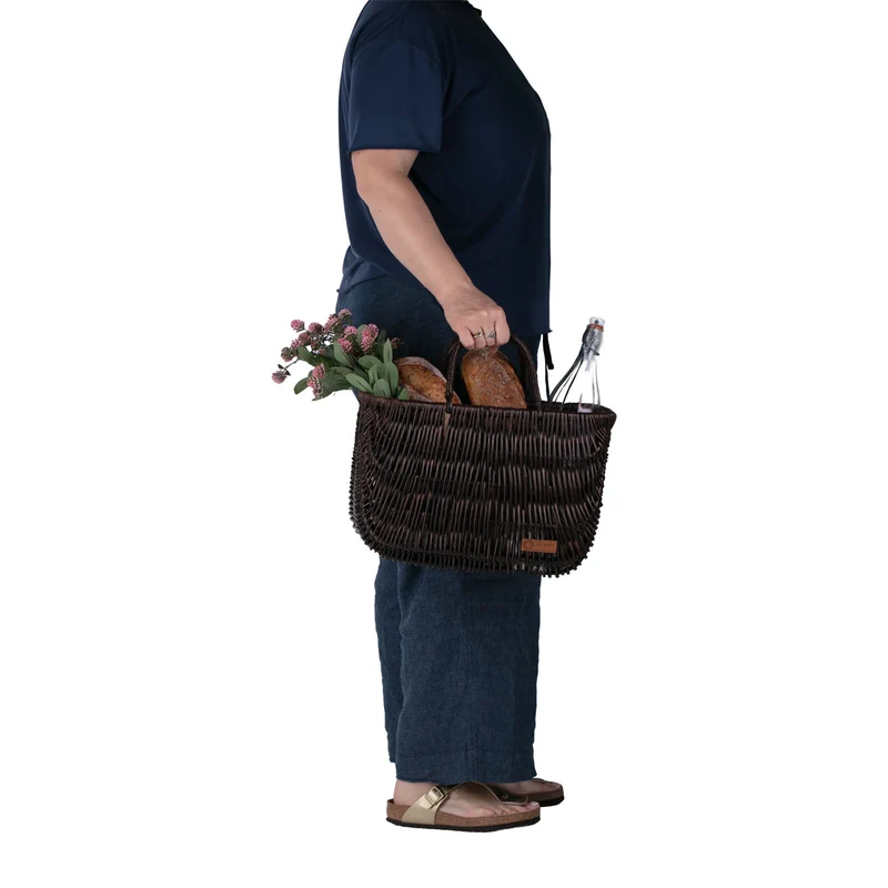 Werlissa wicker bag, women's handbag, picnic basket with handles TheWickerStories