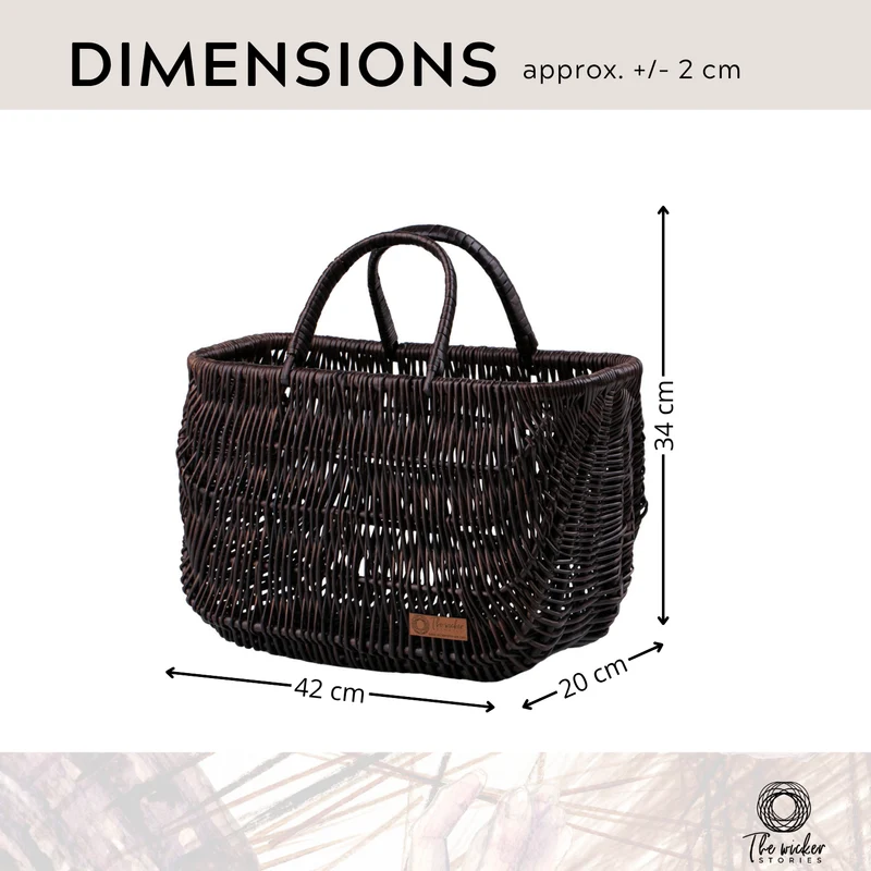 Werlissa wicker bag, women's handbag, picnic basket with handles TheWickerStories