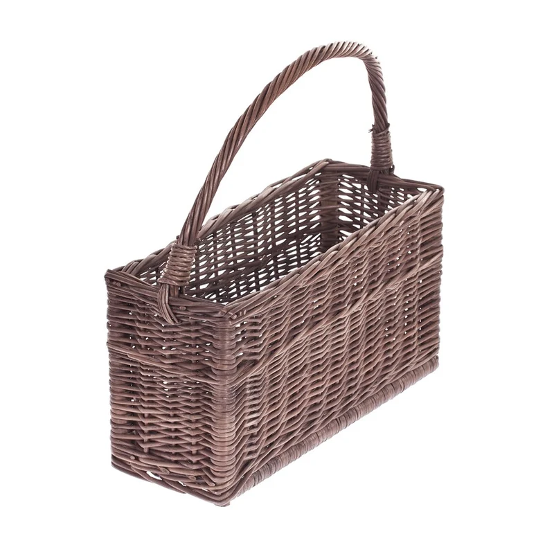 Gavis wicker magazine basket with handle TheWickerStories