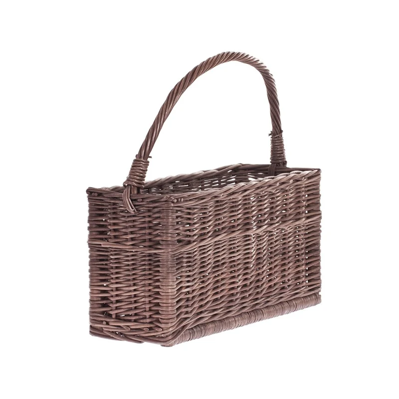 Gavis wicker magazine basket with handle TheWickerStories