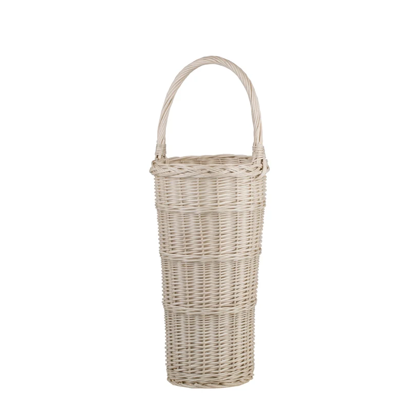 Vulpes wicker umbrella stand with handle TheWickerStories