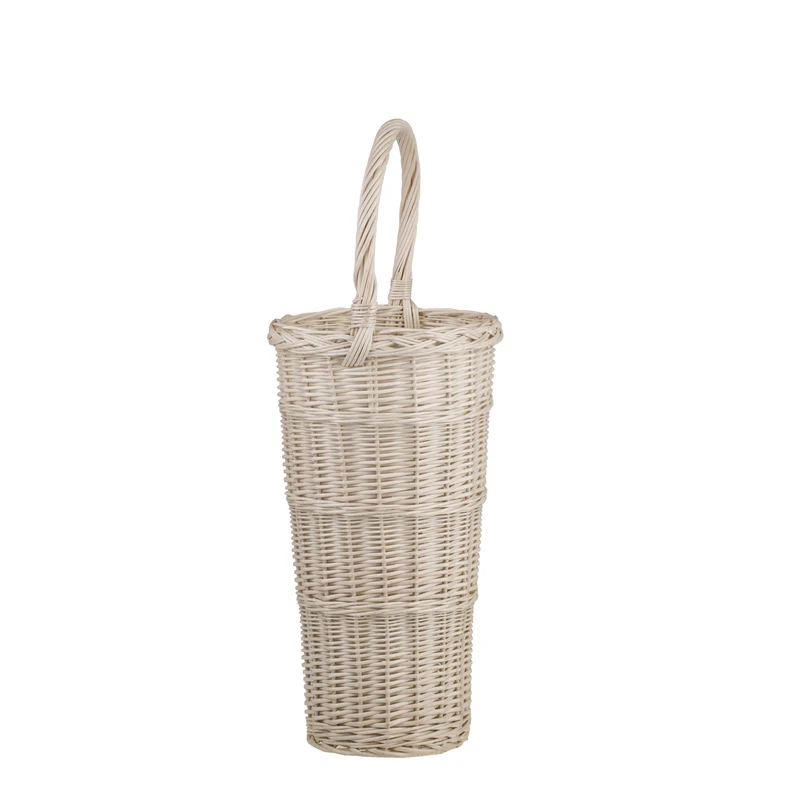 Vulpes wicker umbrella stand with handle TheWickerStories