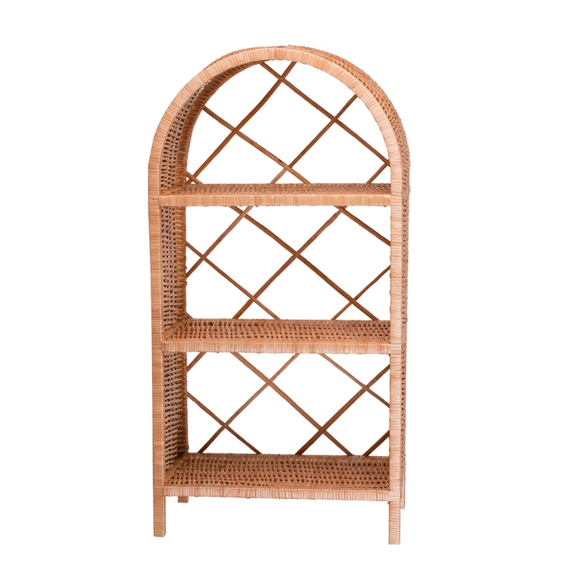 Camellia wicker shelving unit, wicker furniture, storage cabinet with shelves TheWickerStories