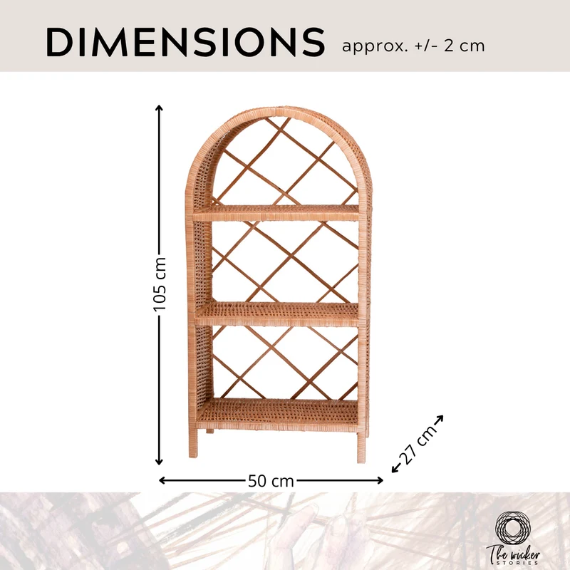 Camellia wicker shelving unit, wicker furniture, storage cabinet with shelves TheWickerStories