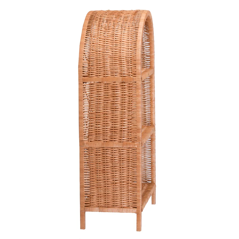 Camellia wicker shelving unit, wicker furniture, storage cabinet with shelves TheWickerStories