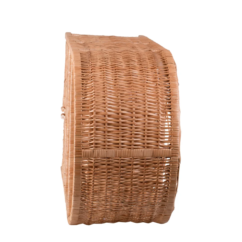 Camellia wicker shelf, wicker furniture, storage cabinet with shelves TheWickerStories