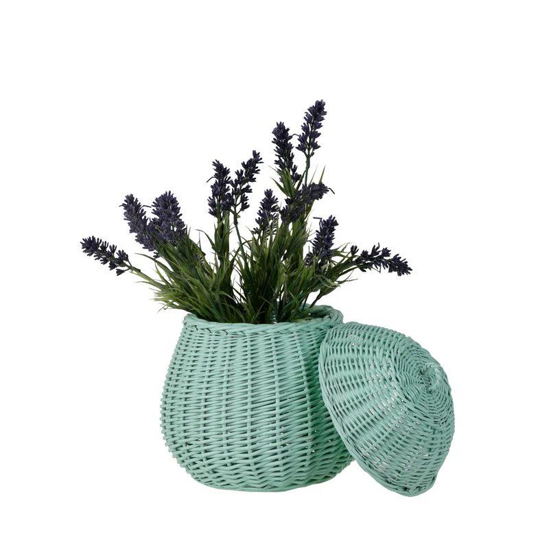 Zelveta wicker basket with lid TheWickerStories