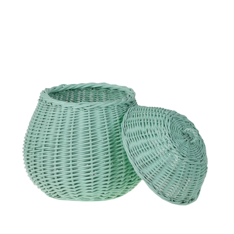 Zelveta wicker basket with lid TheWickerStories