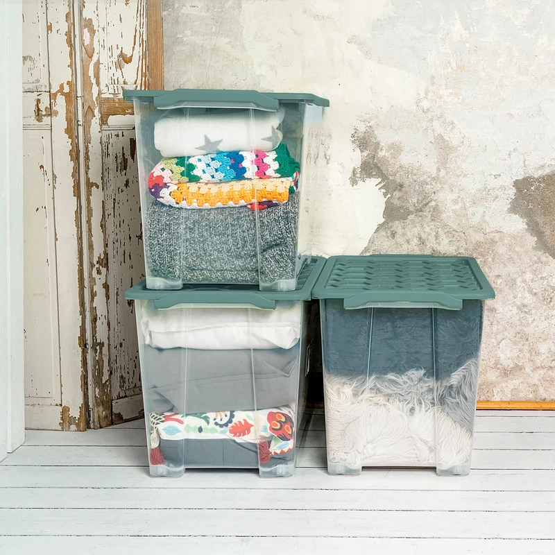 Box mit Rädern und Deckel 65 l EVO SAFE KEEPING