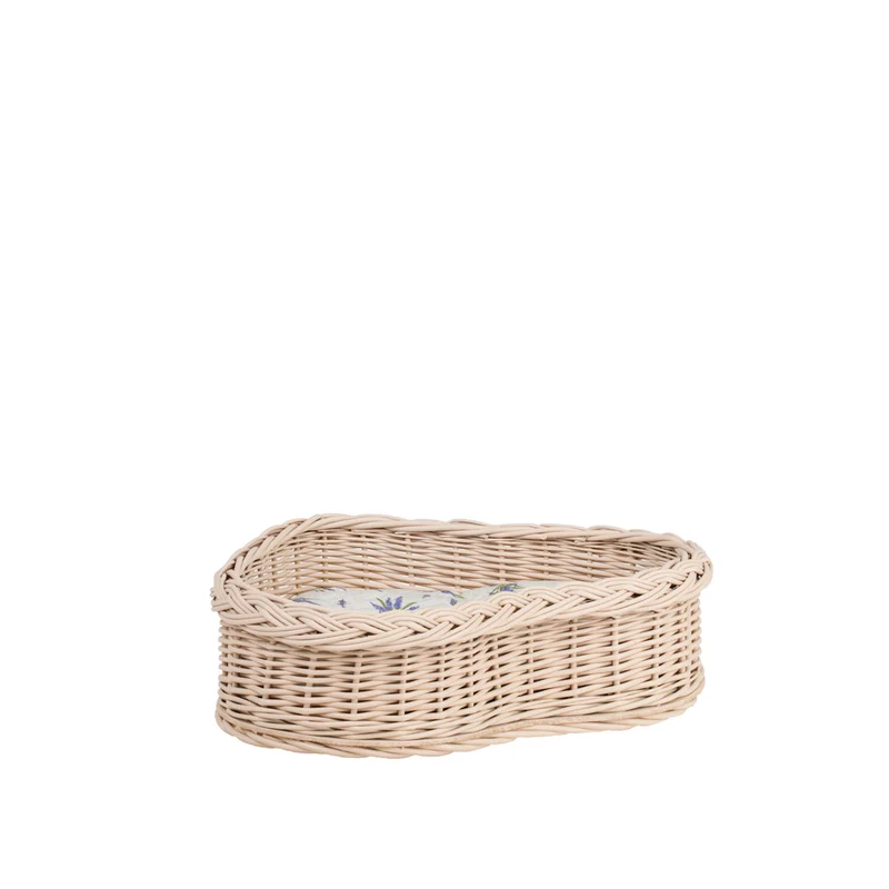 Zadaris small wicker basket with beige lining TheWickerStories