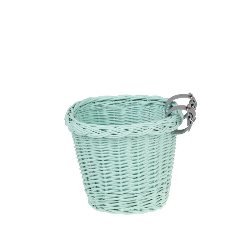 Paulus wicker kids' bike basket, small bicycle basket with leather straps TheWickerStories