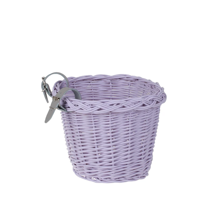 Paulus wicker bike basket for children, small bicycle basket with leather straps TheWickerStories